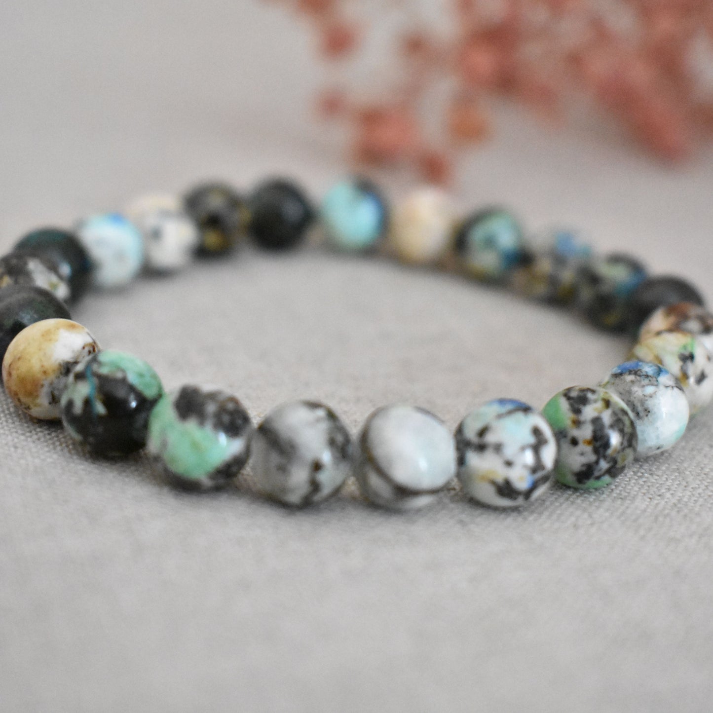 Bracelet baryte 8 mm · Clarté intérieure et renouveau énergétique