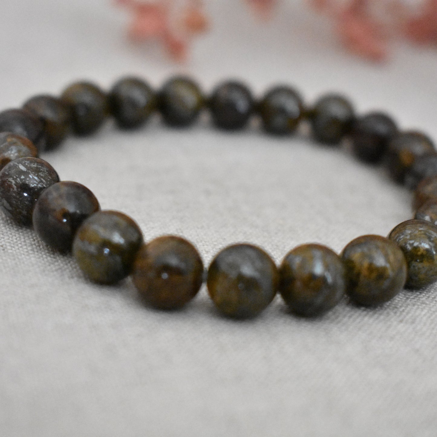 Bracelet bronzite 8 mm · Ancrage et confiance tranquille