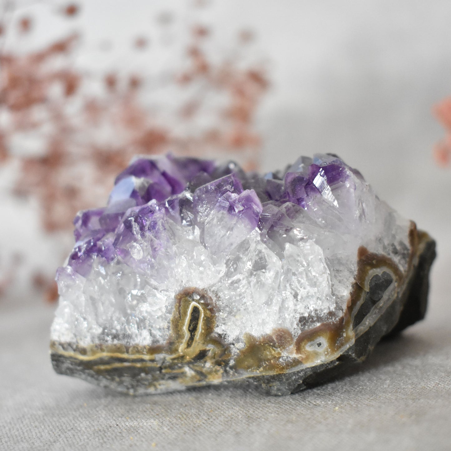 Druse améthyste naturelle de 260 g