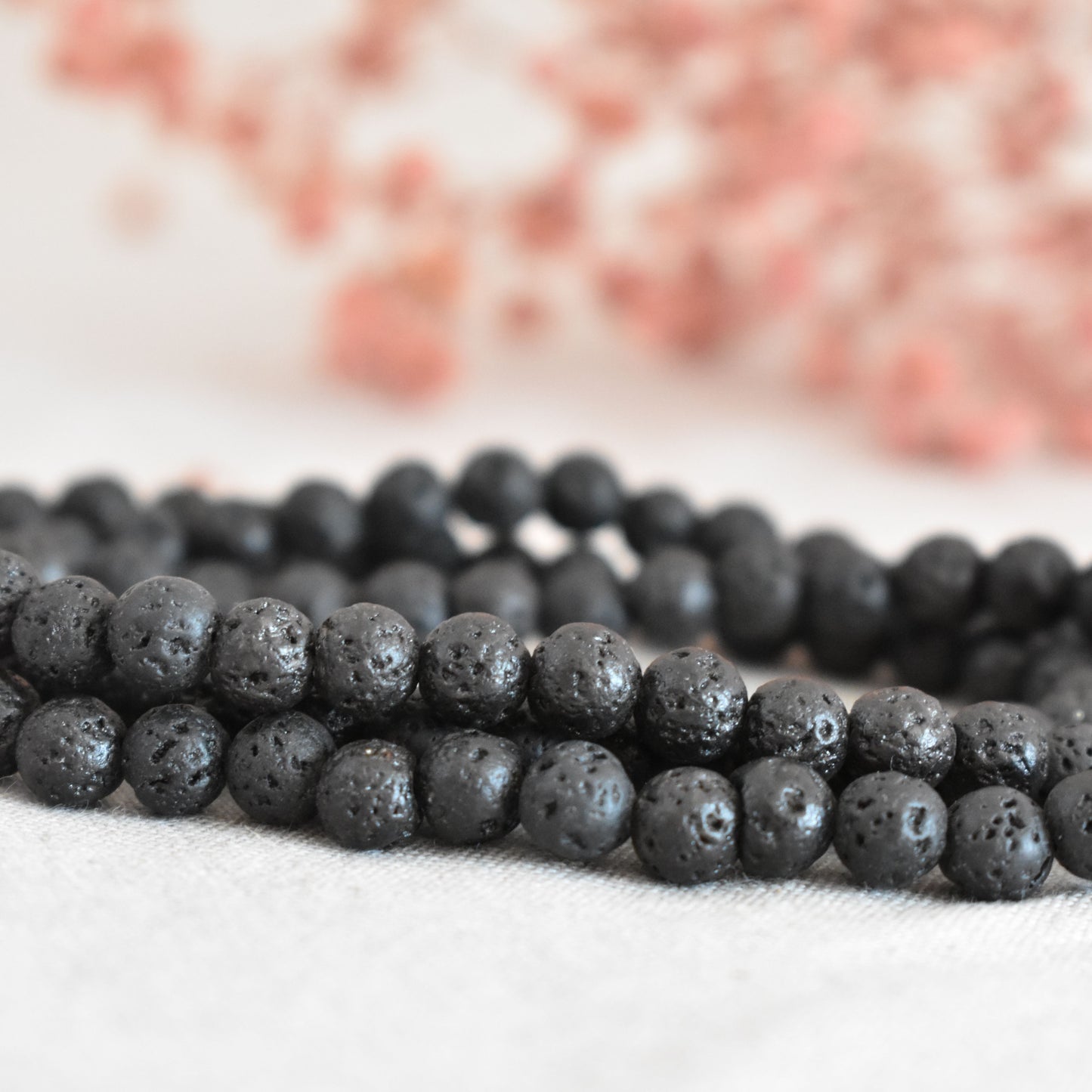 Mala pierre de lave 108 perles – Ancrage et stabilité