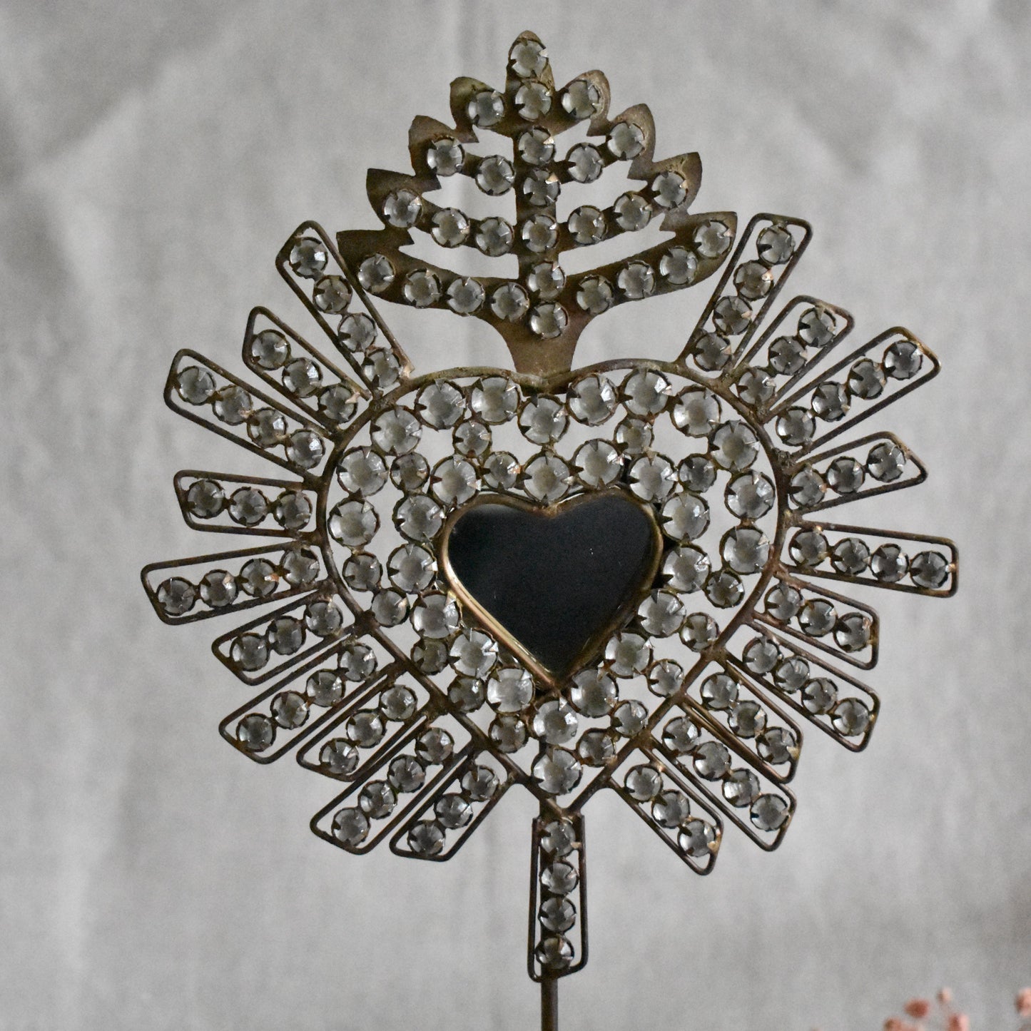 Miroir Cœur Ex-Voto Diamant