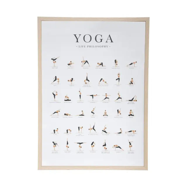 Affiche cadre yoga 52x72cm