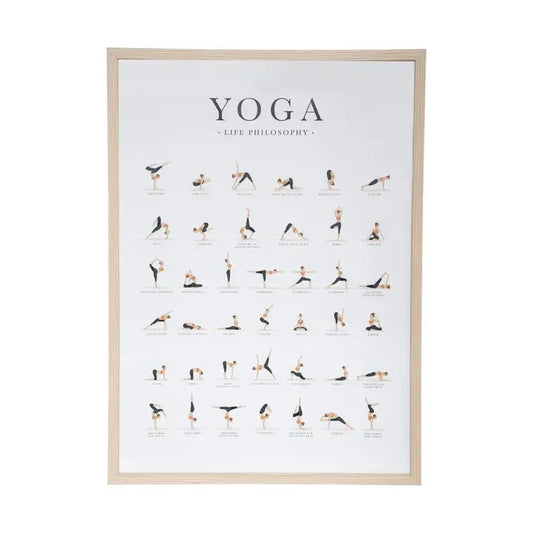 Affiche cadre yoga 52x72cm