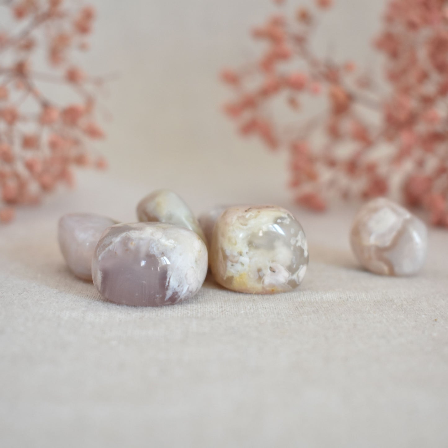 Agate cerise – douceur émotionnelle, vitalité et réconfort