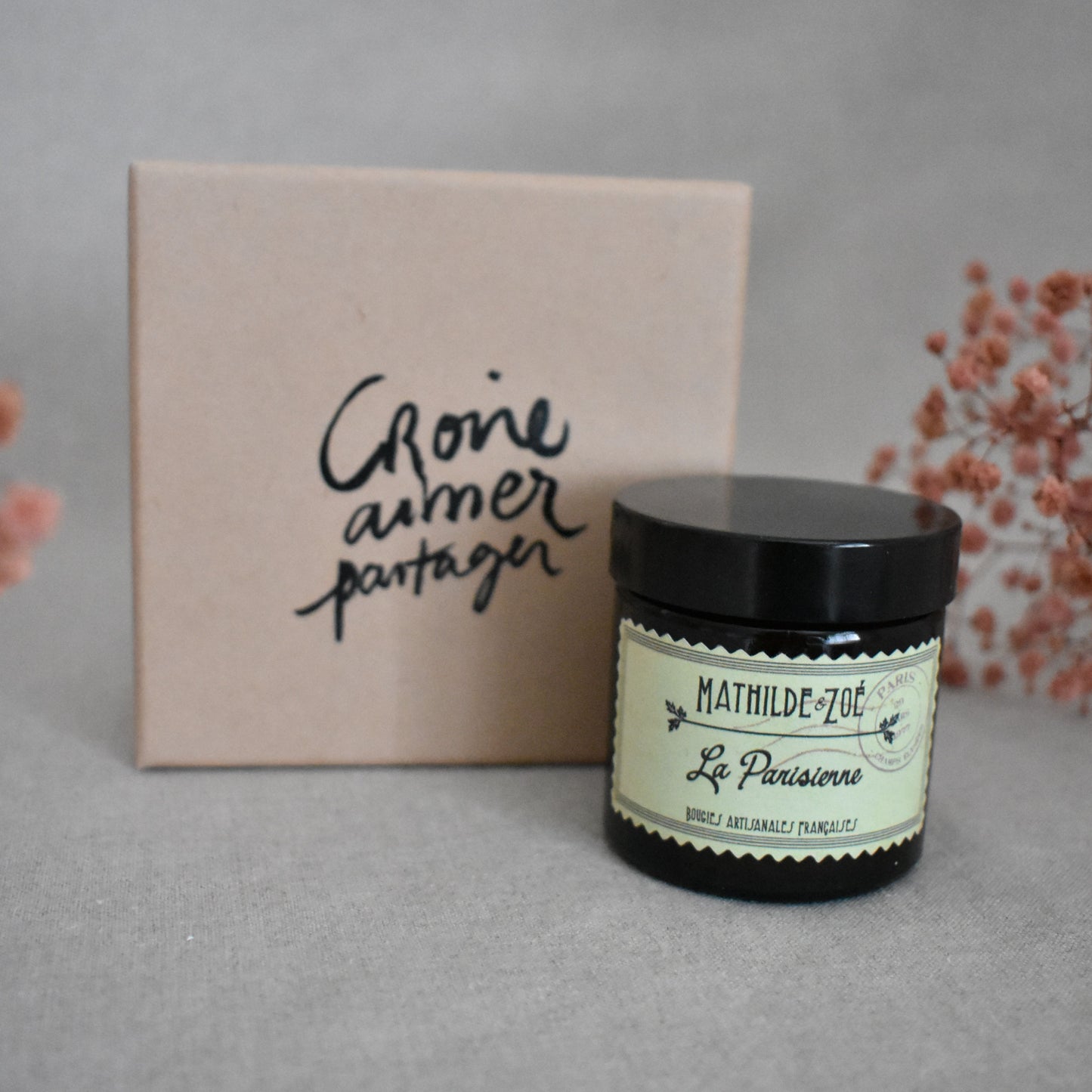Bougies artisanales françaises – Collection Mots du cœur
