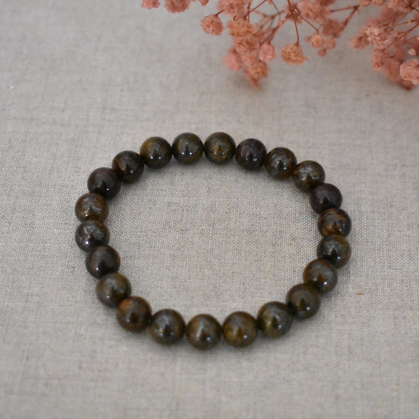 Bracelet bronzite 8 mm · Ancrage et confiance tranquille