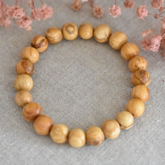 Bracelet palo santo 8 mm · Purification et sérénité