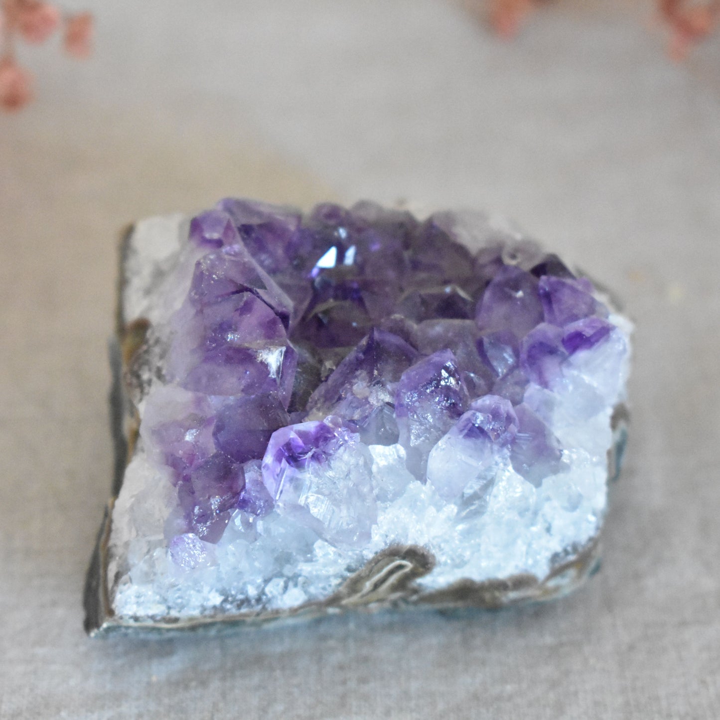 Druse améthyste naturelle de 260 g