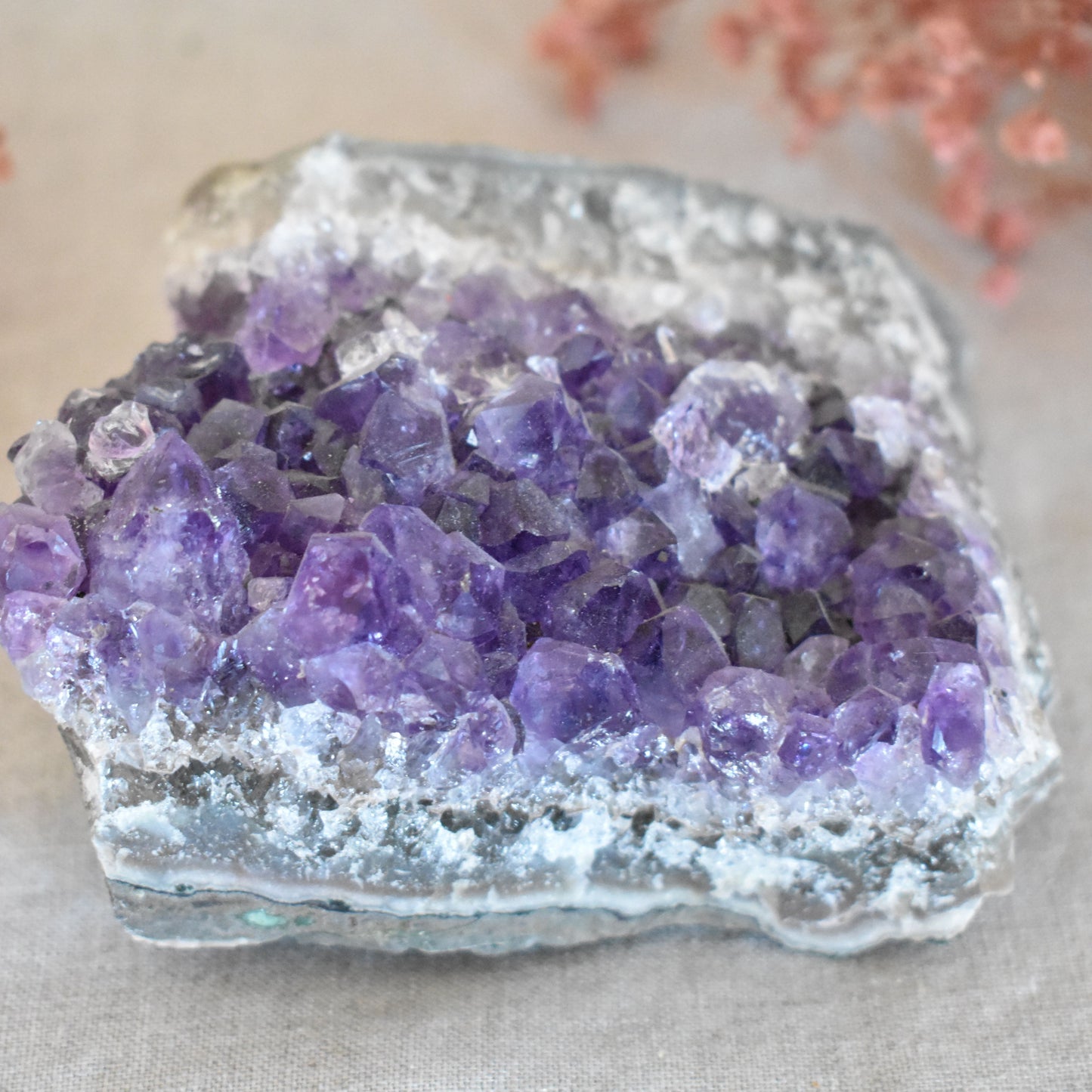 Druse améthyste naturelle de 510 g