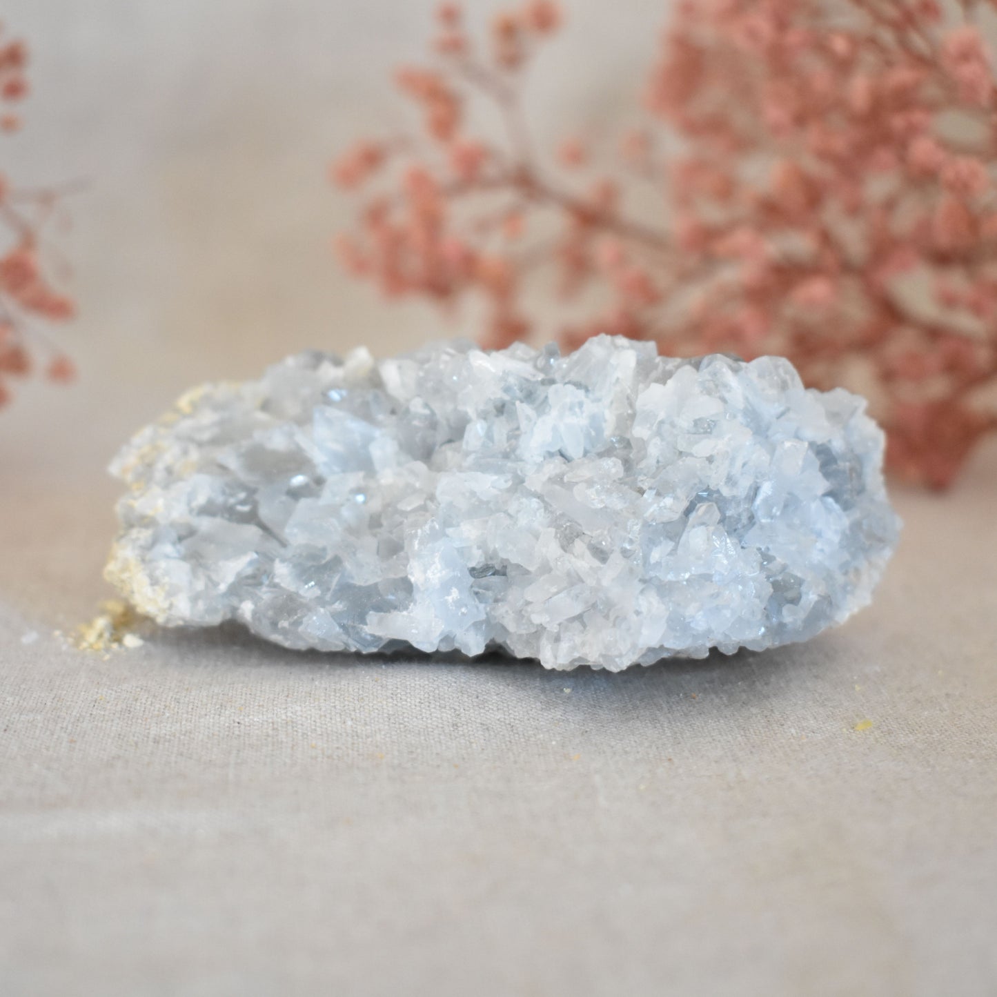 Druse célestine naturelle de 290 g