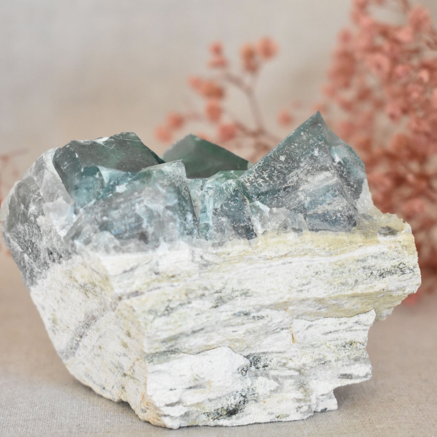 Druse fluorite naturelle de 430 g