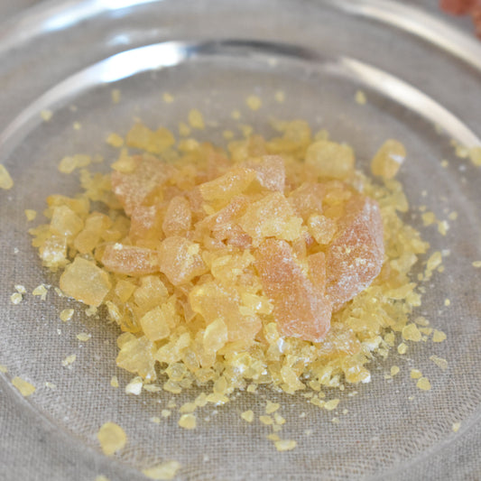 Encens colophane - Structuration et fixation