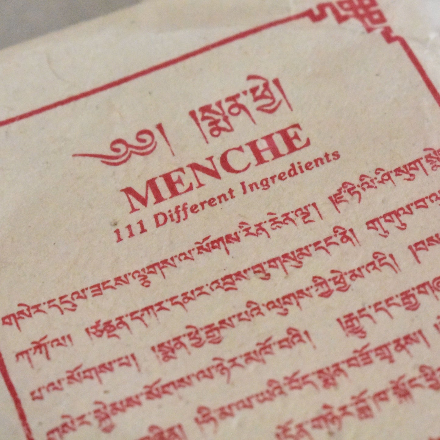 Encens tibétain Menche en poudre - Purification et harmonie