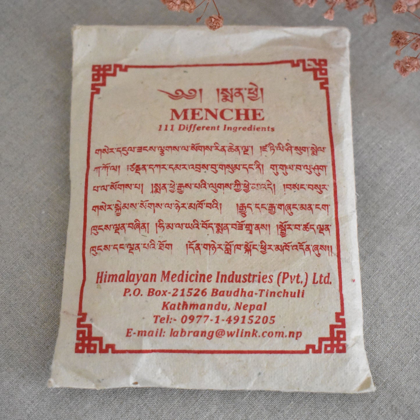 Encens tibétain Menche en poudre - Purification et harmonie