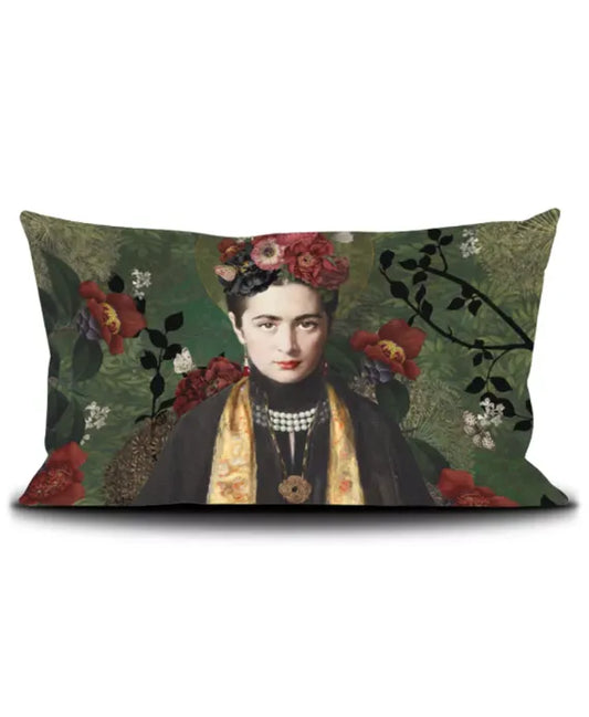 Housse de coussin velours imprimé 40x65 Carmen