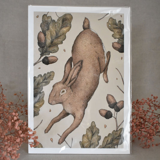 Lièvre parmi les chênes - Jessica Roux