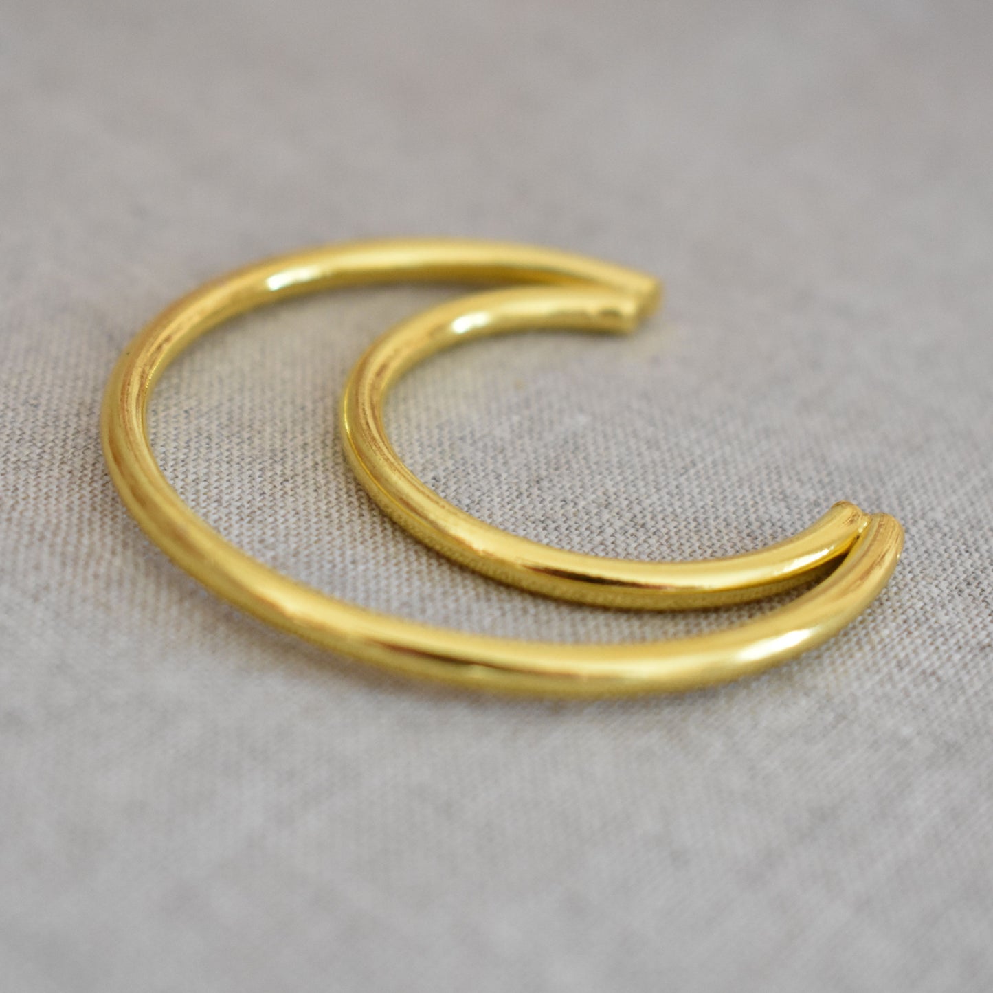 Lune décorative en métal doré – 5 cm