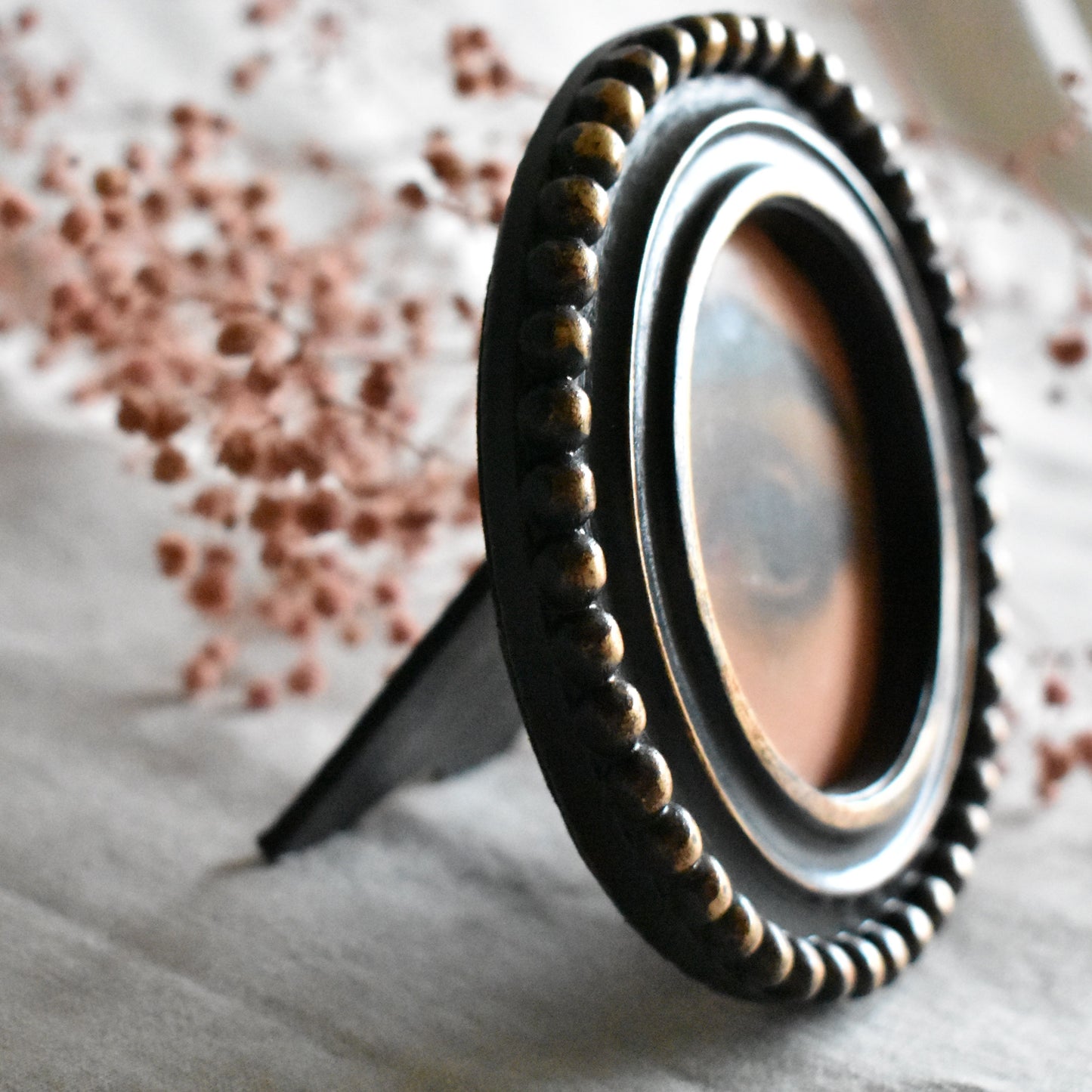 Mini cadre noir Rond