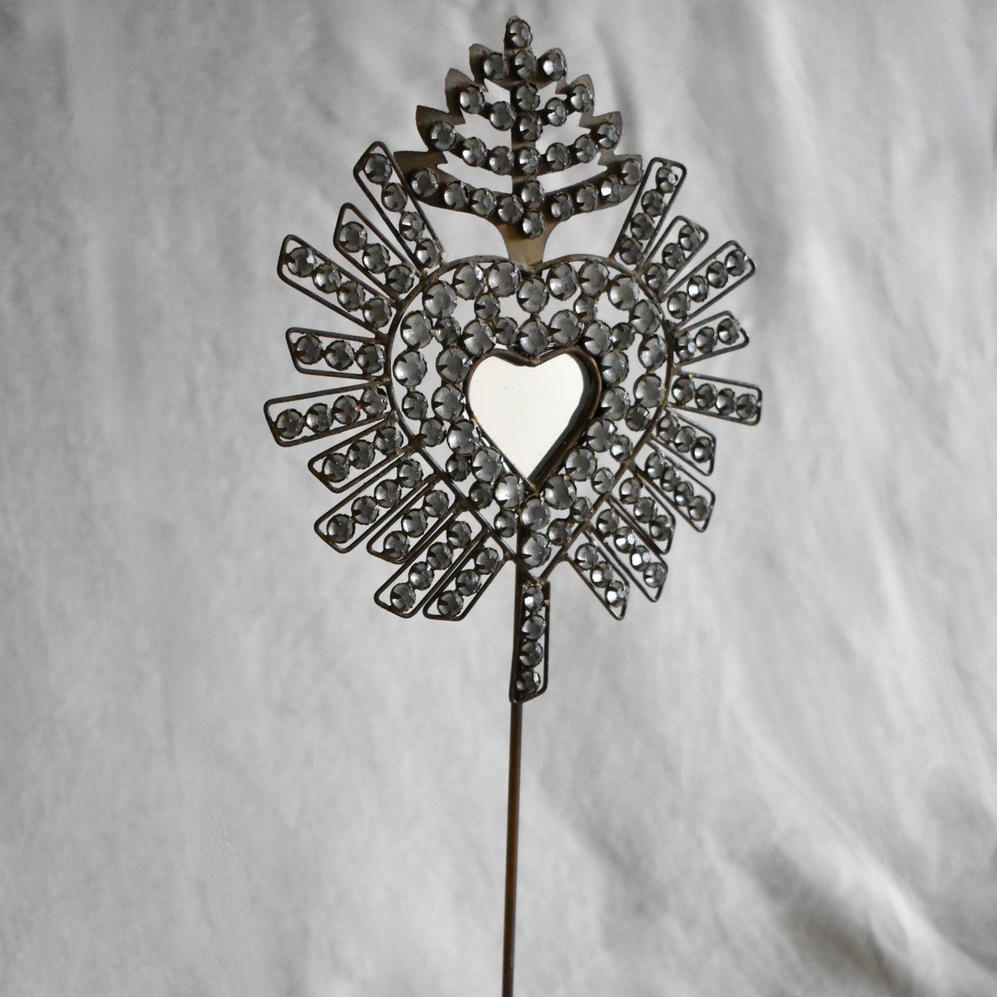 Miroir Cœur Ex-Voto Diamant