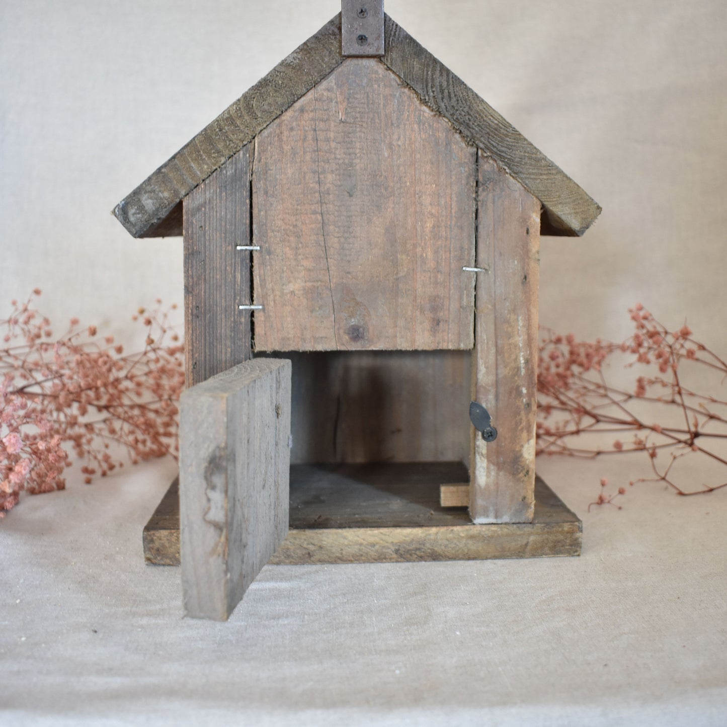 Nichoir à oiseaux en bois décoratif style maison de campagne