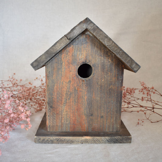 Nichoir à oiseaux en bois décoratif style maison de campagne