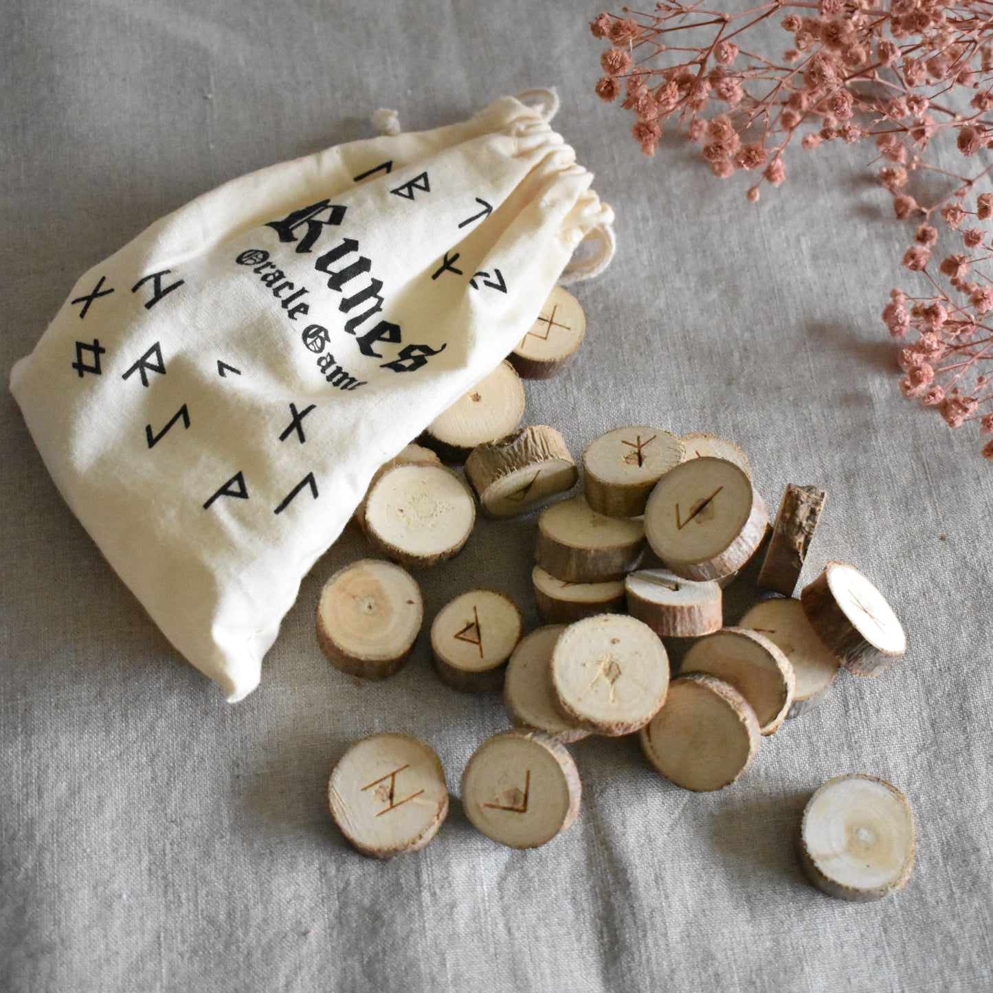 Oracle Runes en bois - Provence Spiritualité