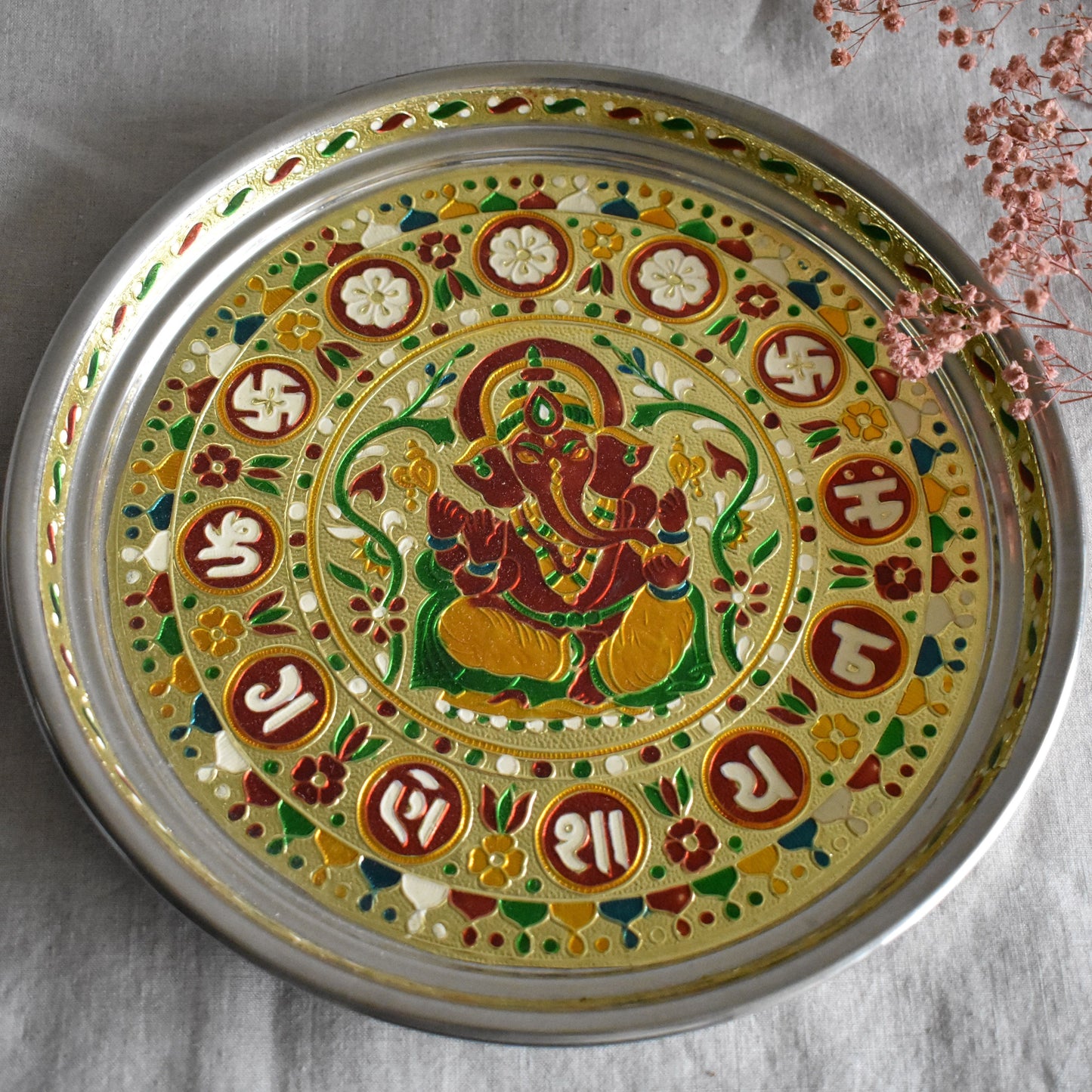 Plat d'offrandes Ganesh